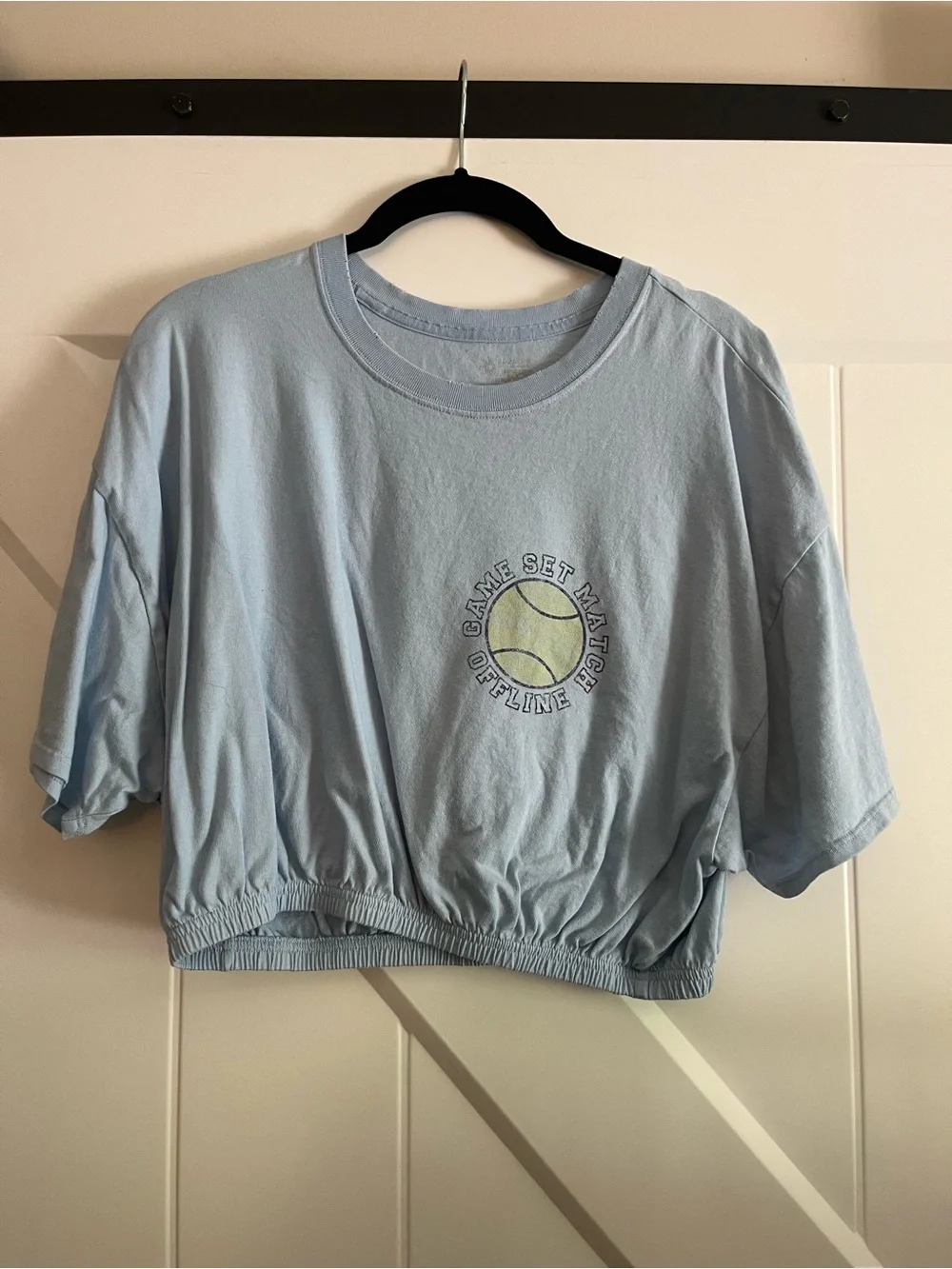Aerie Cropped Graphic Tee